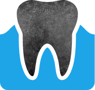 Animated healthy teeth and gums