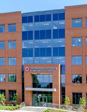 Outside view of dental school building