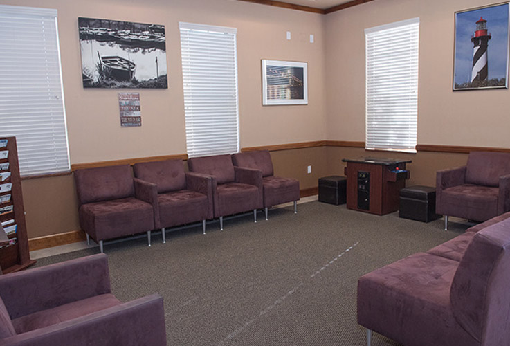 Dental office waiting room