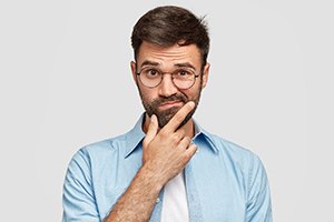 Man wondering about sedation dentistry in St. Augustine
