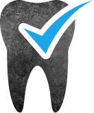 Animated tooth with checkmark